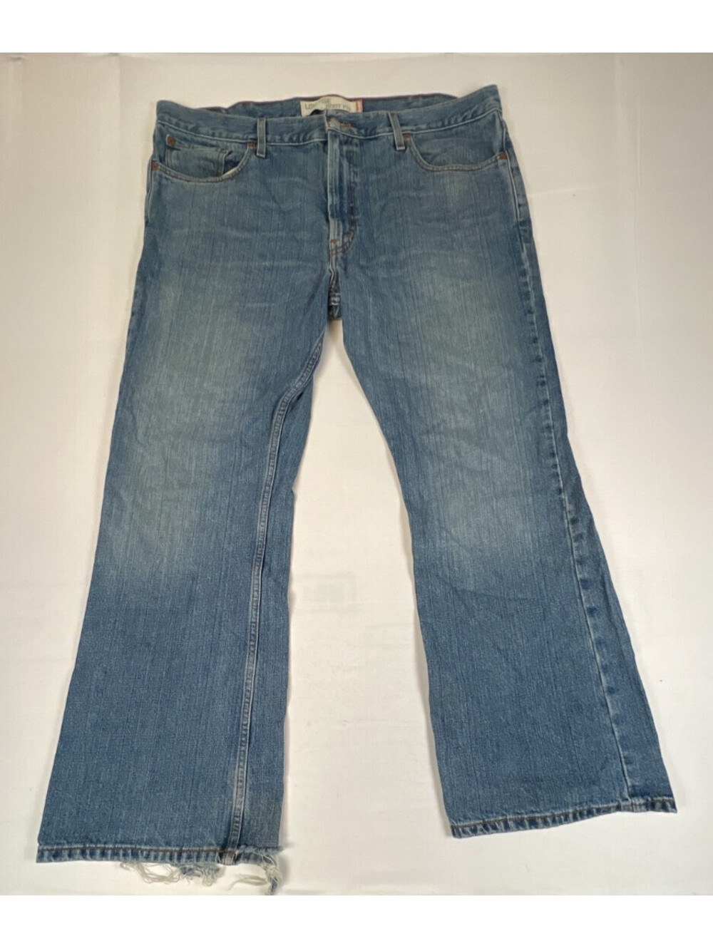 Levi's Men's 40x30 527 Low Rise Boot Cut Blue Cotton Jeans Denim Pants